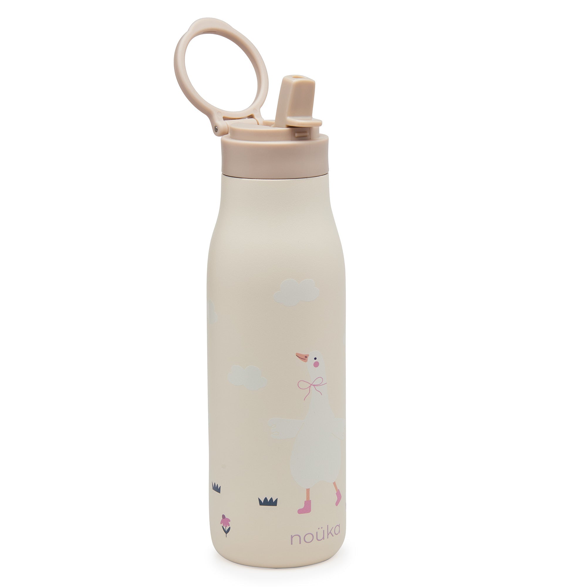 noüka Stainless Steel Drinking Bottle 16 Oz Daisy Collection - Willow The Goose (Min. of 2 PK, Multiples of 2 PK) - MAIGHAN DISTRIBUTION CANADA