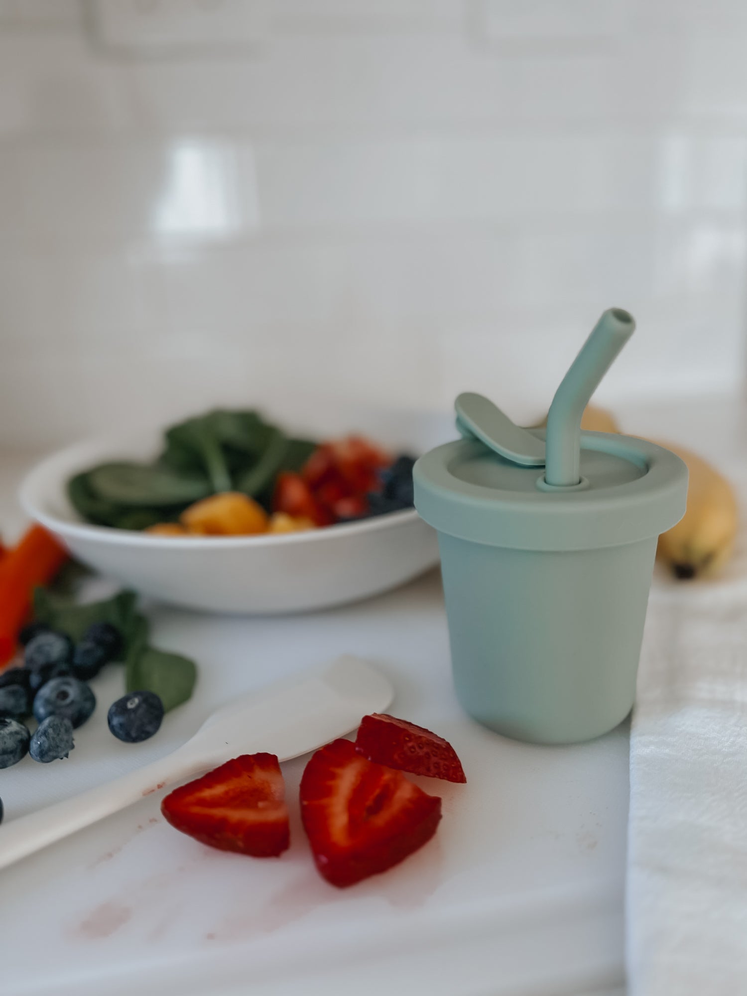 noüka Straw Cup 6 OZ 2 Pack - Butter/Leaf (Min. of 2 PK, Multiples of 2 PK) - MAIGHAN DISTRIBUTION CANADA