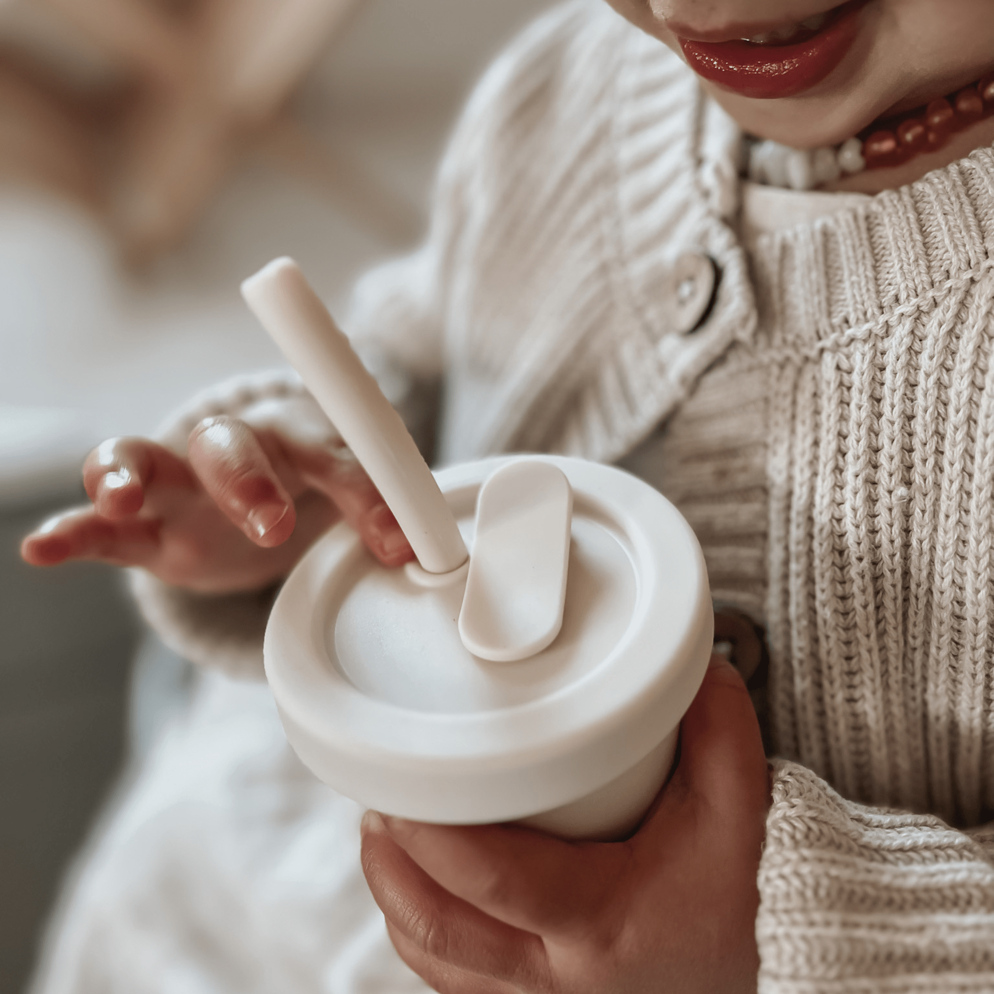 noüka Straw Cup 6 OZ - Butter (Min. of 2 PK, Multiples of 2 PK) - MAIGHAN DISTRIBUTION CANADA