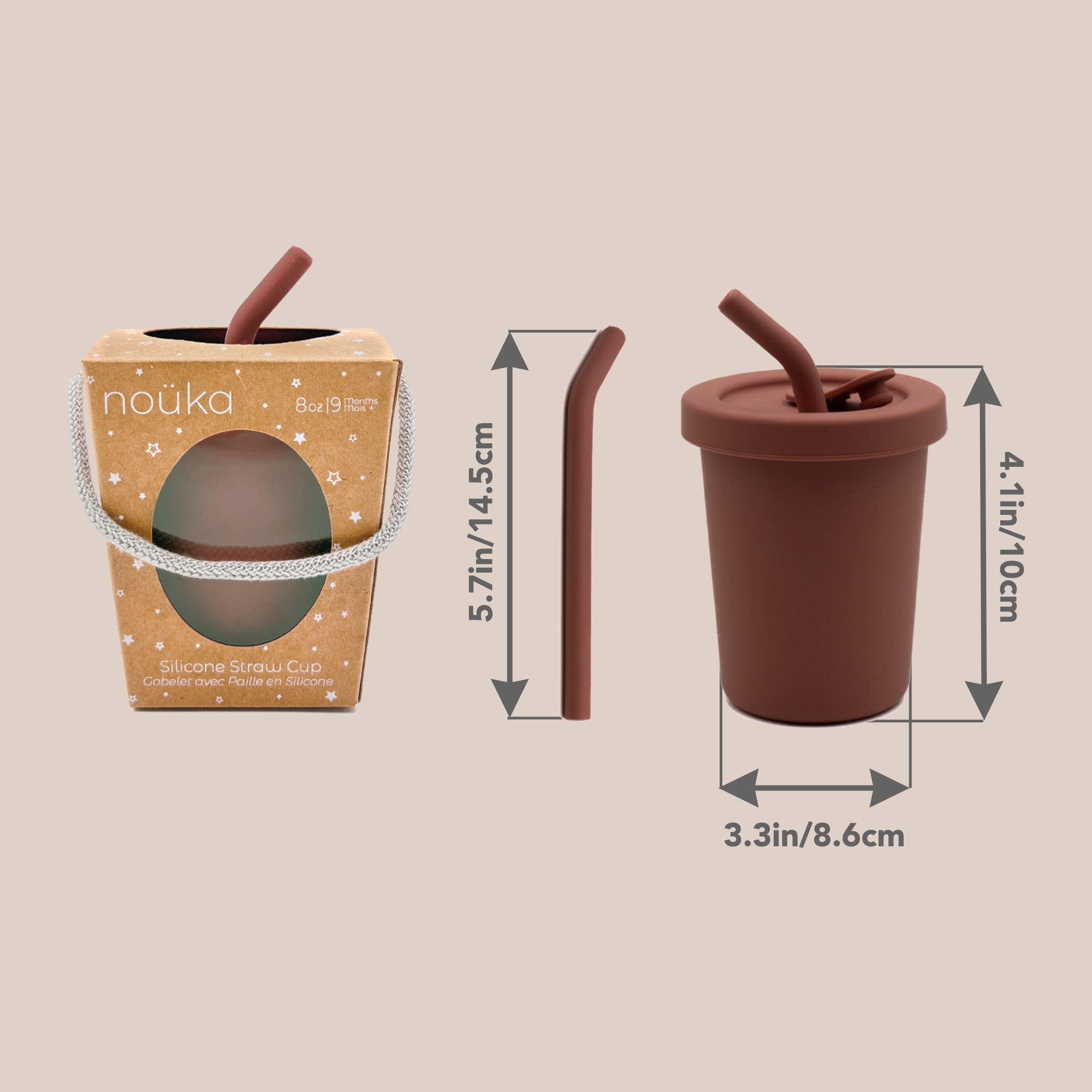 noüka Straw Cup 8 OZ - Fern (Min. of 2 PK, Multiples of 2 PK) - MAIGHAN DISTRIBUTION CANADA