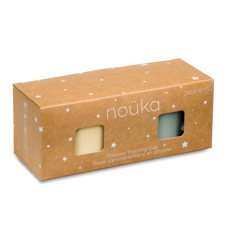 noüka Training Cup 2 Pack - Butter/Leaf (Min. Of 2 PK, Multiples of 2 PK) - MAIGHAN DISTRIBUTION CANADA