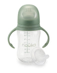 noüka Transitional Baby Bottle/Sippy Cup - Moss (Min. of 2 PK, Multiples of 2 PK) - MAIGHAN DISTRIBUTION CANADA