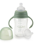 noüka Transitional Baby Bottle/Sippy Cup - Moss (Min. of 2 PK, Multiples of 2 PK) - MAIGHAN DISTRIBUTION CANADA