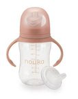 noüka Transitional Baby Bottle/Sippy Cup - Soft Blush (Min. of 2 PK, Multiples of 2 PK) - MAIGHAN DISTRIBUTION CANADA