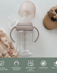 noüka Transitional Baby Bottle/Sippy Cup - Soft Blush (Min. of 2 PK, Multiples of 2 PK) - MAIGHAN DISTRIBUTION CANADA