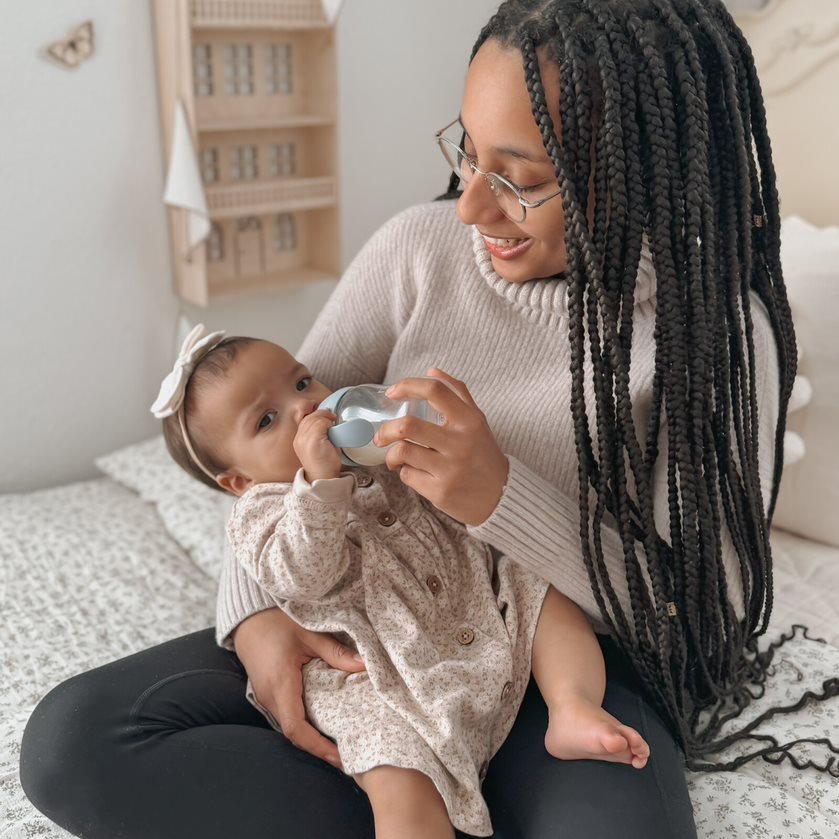 noüka Transitional Baby Bottle/Sippy Cup - Soft Sand (Min. of 2 PK, Multiples of 2 PK) - MAIGHAN DISTRIBUTION CANADA