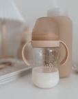 noüka Transitional Baby Bottle/Sippy Cup - Soft Sand (Min. of 2 PK, Multiples of 2 PK) - MAIGHAN DISTRIBUTION CANADA
