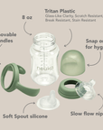 noüka Transitional Baby Bottle/Sippy Cup - Wave (Min. of 2 PK, Multiples of 2 PK) - MAIGHAN DISTRIBUTION CANADA
