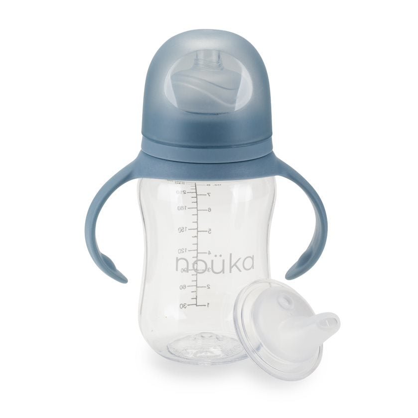 noüka Transitional Baby Bottle/Sippy Cup - Wave (Min. of 2 PK, Multiples of 2 PK) - MAIGHAN DISTRIBUTION CANADA