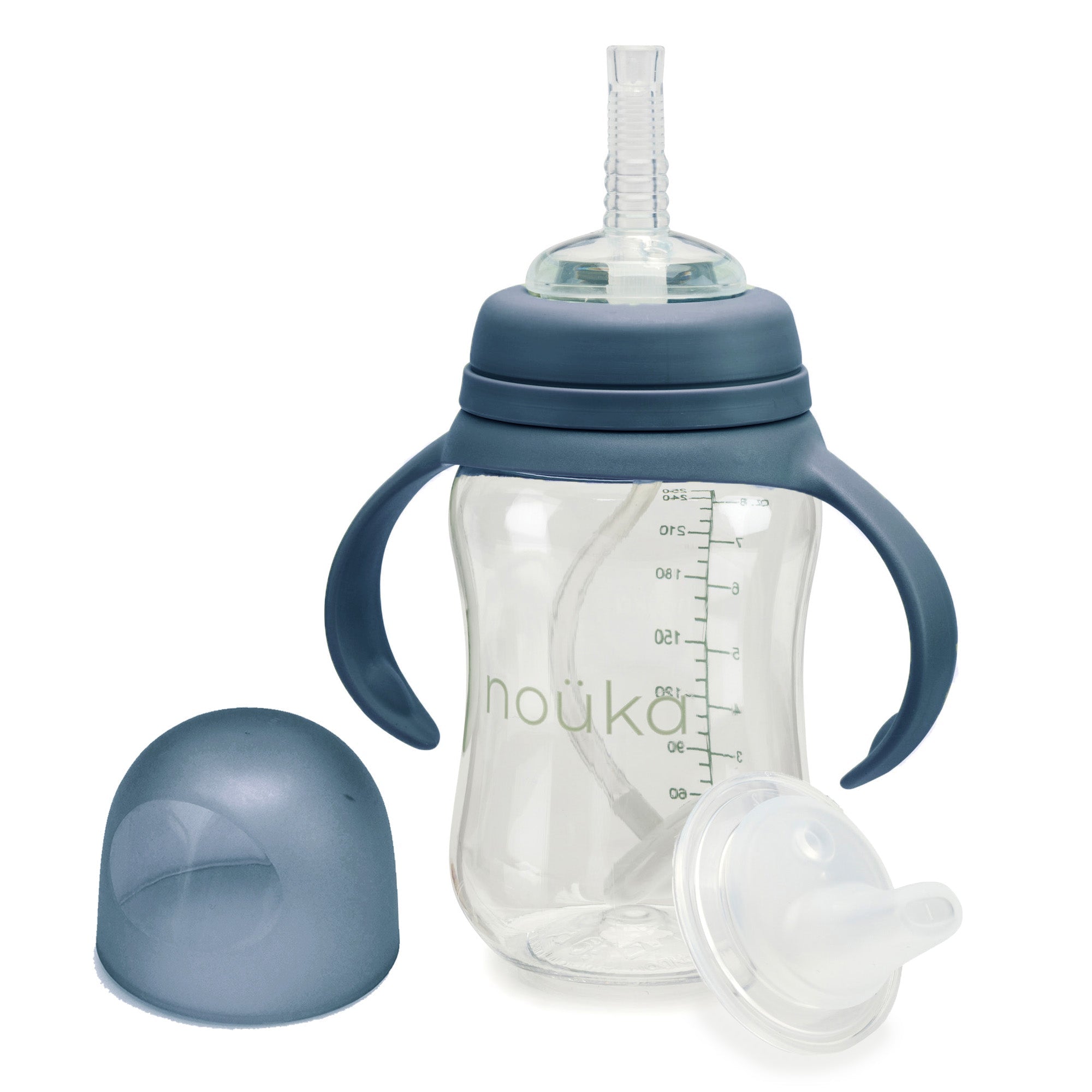 noüka Transitional Sippy/Weighted Straw Cup 8Oz - Deep Ocean (Sold in Case of 2, Qty of 1=2 products) - MAIGHAN DISTRIBUTION CANADA