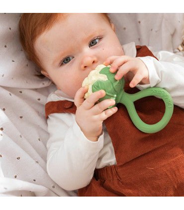 Oli & Carol Cauliflower Rattle Toy (Min. of 2 PK, multiples of 2 PK) - MAIGHAN DISTRIBUTION CANADA