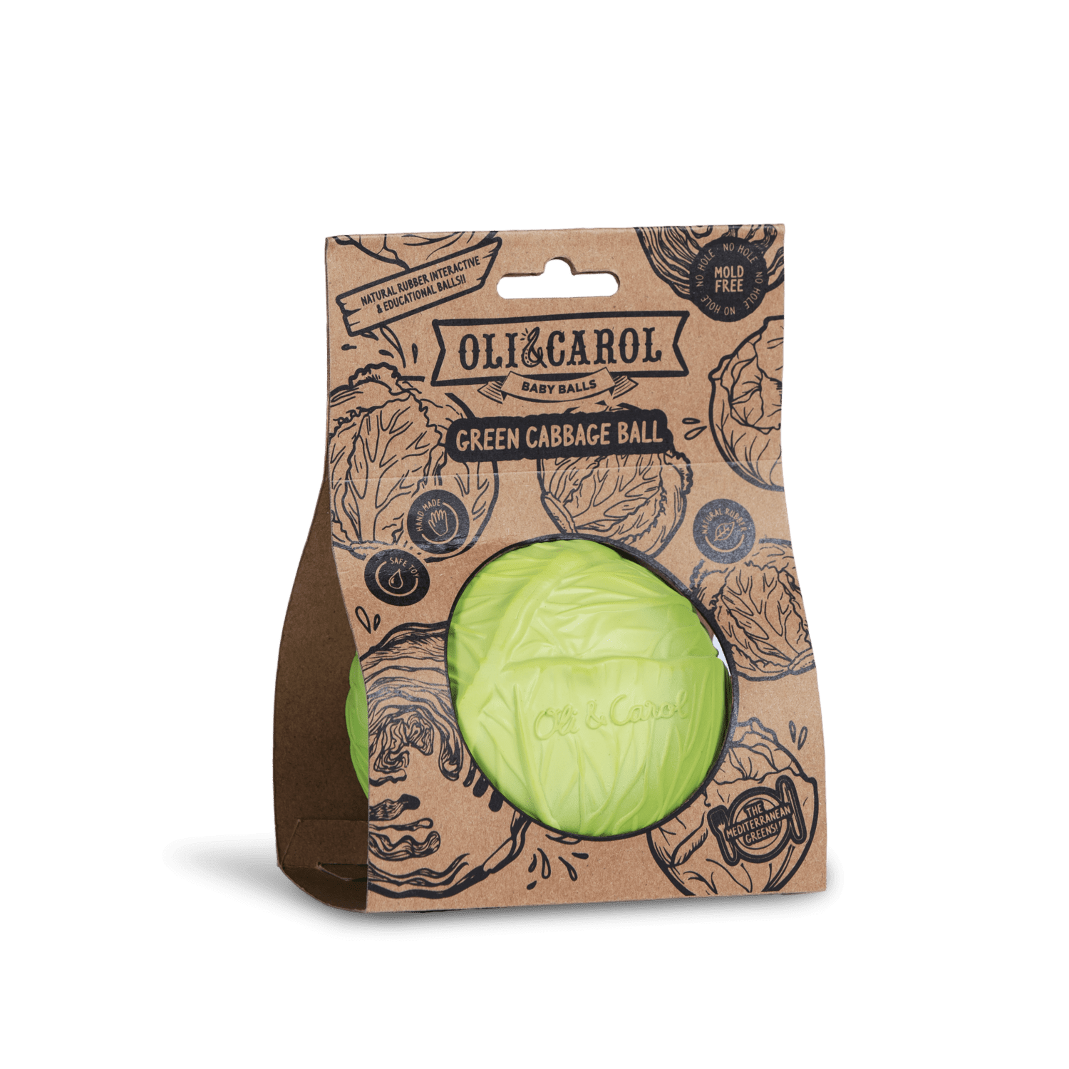 Oli & Carol Green Cabbage Baby Ball (Min. of 2 PK, multiples of 2 PK) - MAIGHAN DISTRIBUTION CANADA