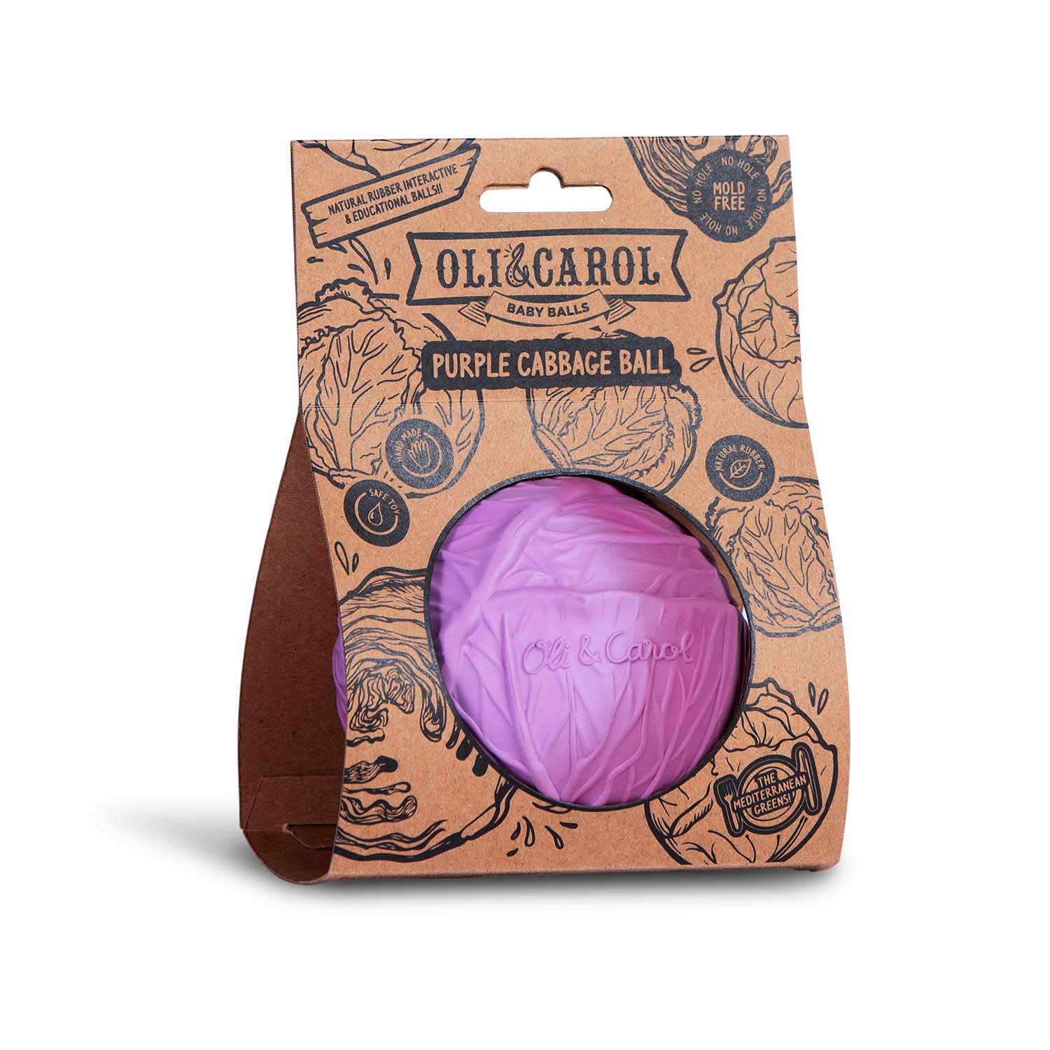 Oli & Carol Purple Cabbage Baby Ball (Min. of 2 PK, multiples of 2 PK) - MAIGHAN DISTRIBUTION CANADA