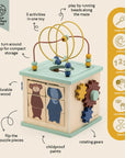 Trixie Wooden 5-in-1 activity cube (Min. of 2 PK, multiples of 2 PK)