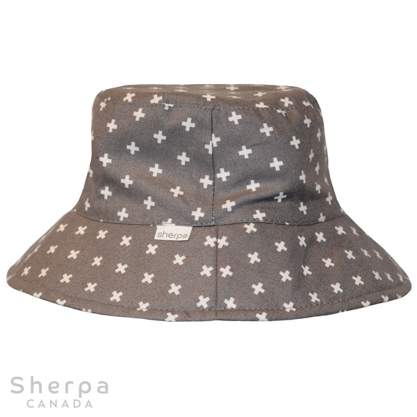 Sherpa Canda Bucket Hat - Grey Cross (Min. of 2, Multiples of 2)