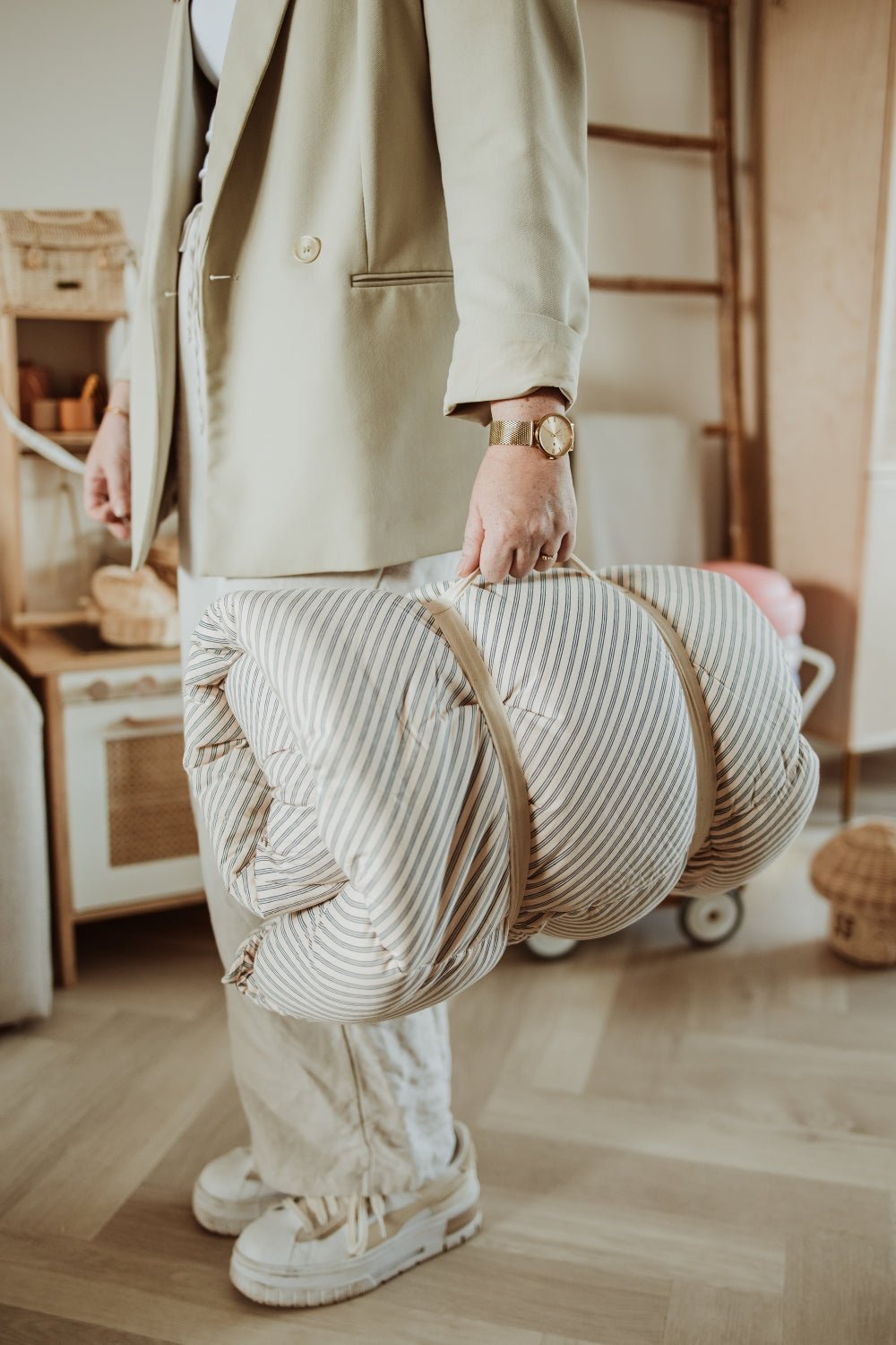 Play&amp;Go Bloom Stripes Blue Coco Baby Playmat (Min of 1, multiples of 1) - MAIGHAN DISTRIBUTION CANADA