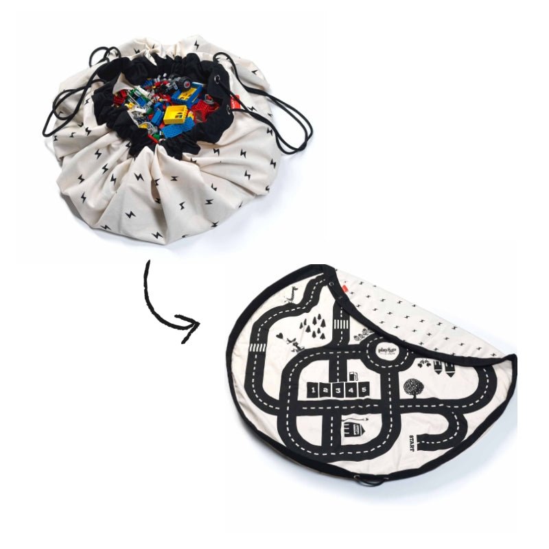 Play&amp;Go Roadmap/thunderbolt original playmat &amp; toy bag (Min of 1, multiples of 1) - MAIGHAN DISTRIBUTION CANADA