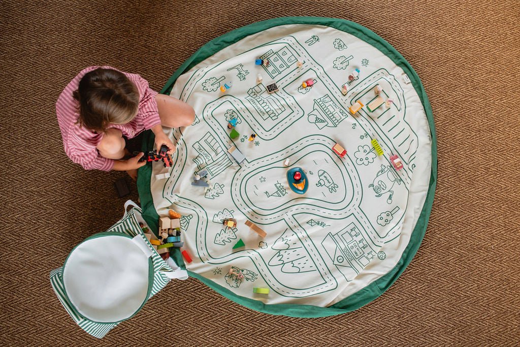 Play&Go Soo Playmat & Toy Basket - Roadmap (Min of 1, multiples of 1) - MAIGHAN DISTRIBUTION CANADA