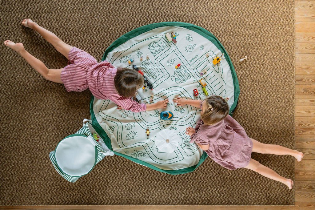 Play&amp;Go Soo Playmat &amp; Toy Basket - Roadmap (Min of 1, multiples of 1) - MAIGHAN DISTRIBUTION CANADA