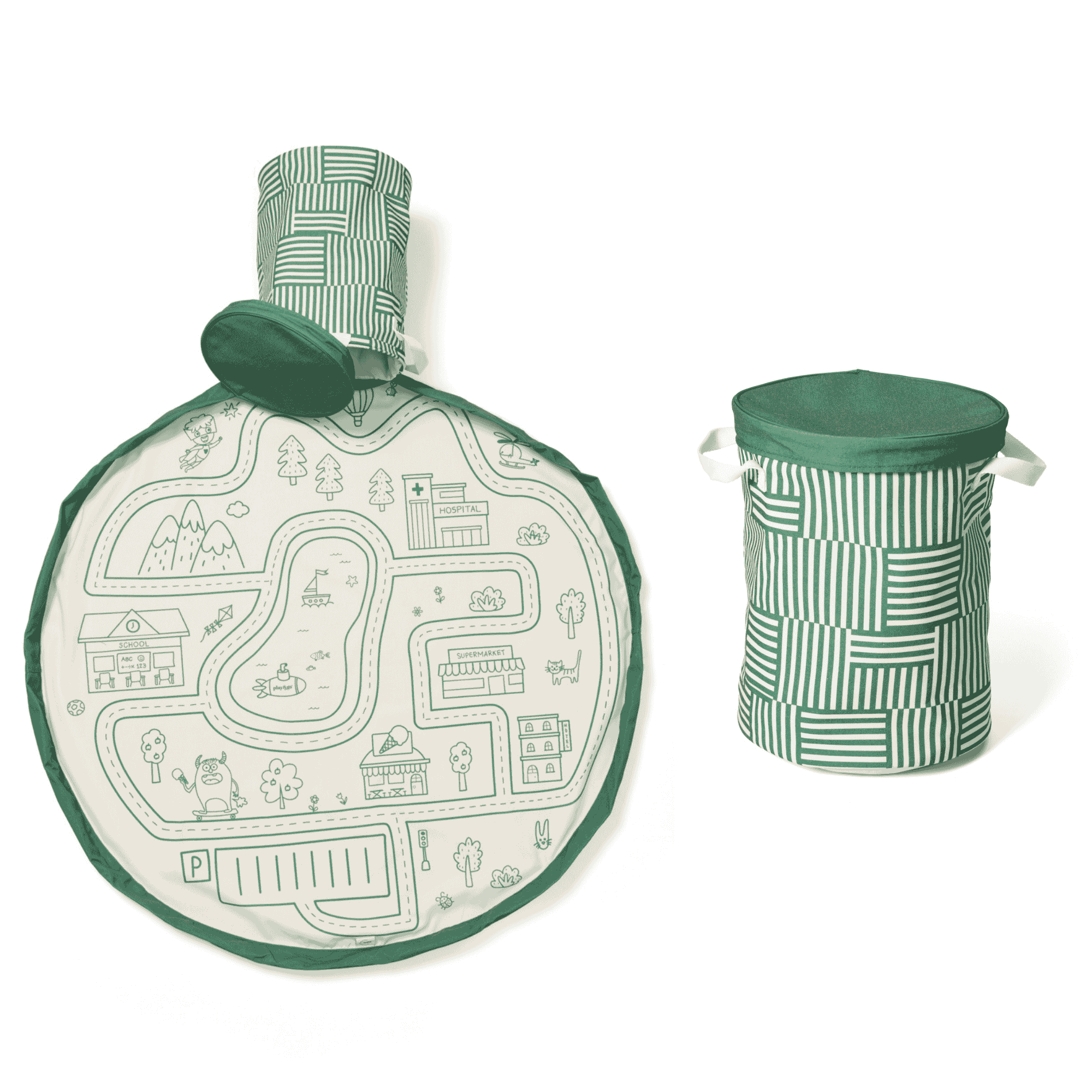 Play&Go Soo Playmat & Toy Basket - Roadmap (Min of 1, multiples of 1) - MAIGHAN DISTRIBUTION CANADA