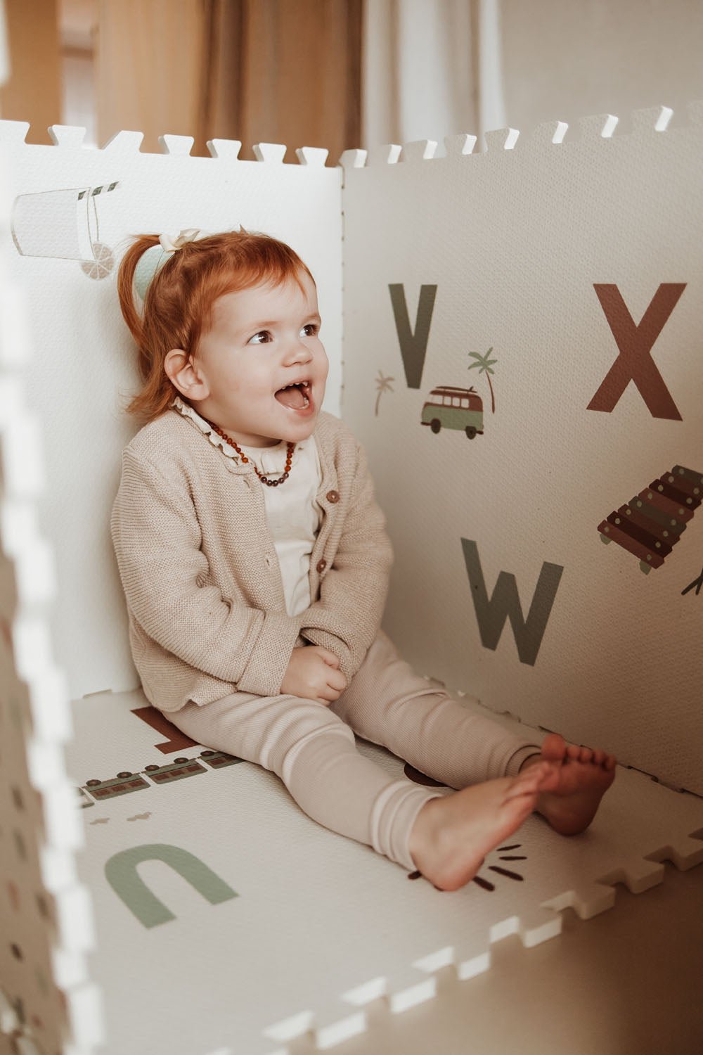 Play&amp;Go Tiloo EEVAA Puzzlemat, Storage box &amp; Mini house - Alphabet/Terrazzo (Min of 1, multiples of 1) - MAIGHAN DISTRIBUTION CANADA