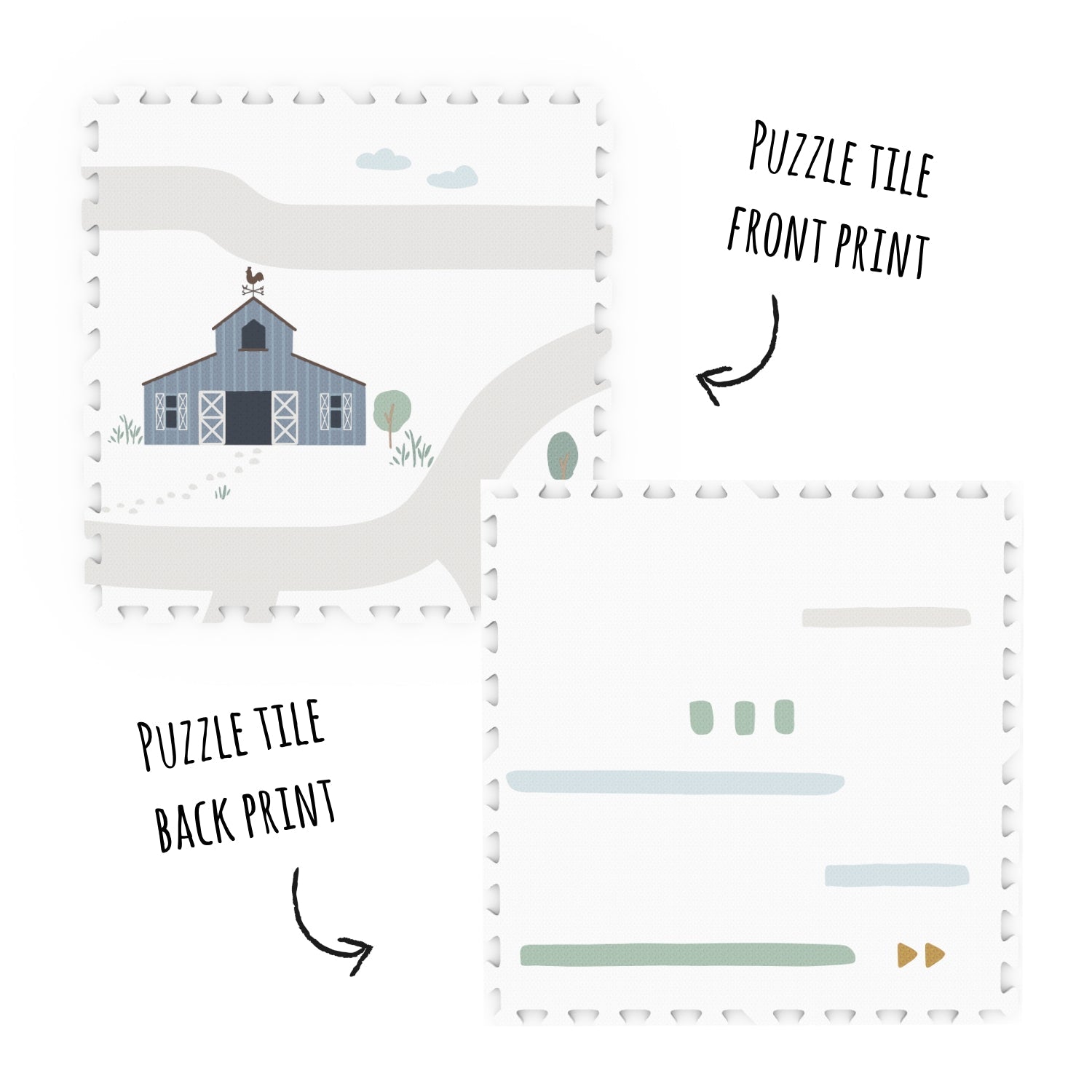 Play&Go Tiloo EEVAA Puzzlemat, Storage box & Mini house - Farm (Min of 1, multiples of 1) - MAIGHAN DISTRIBUTION CANADA