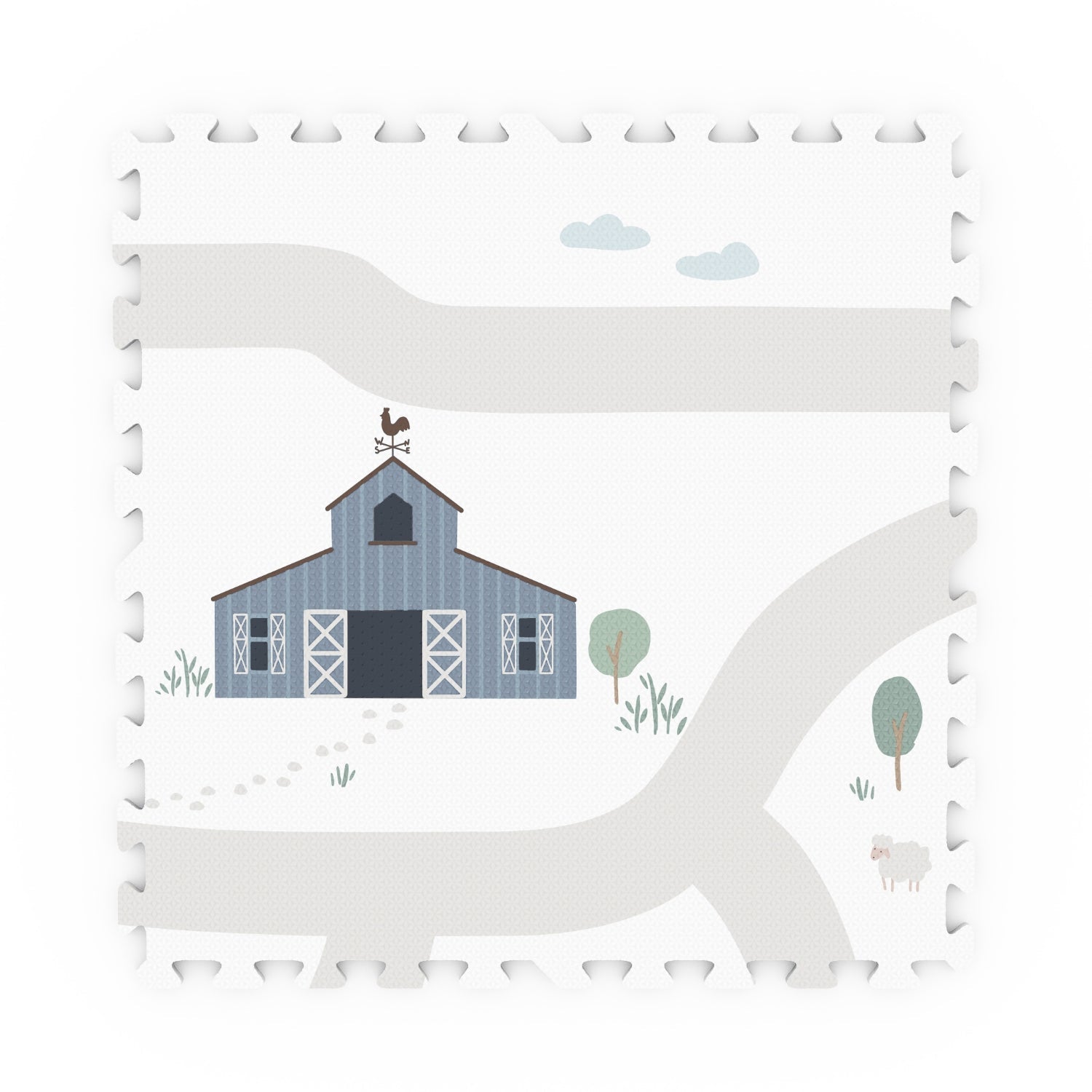 Play&amp;Go Tiloo EEVAA Puzzlemat, Storage box &amp; Mini house - Farm (Min of 1, multiples of 1) - MAIGHAN DISTRIBUTION CANADA