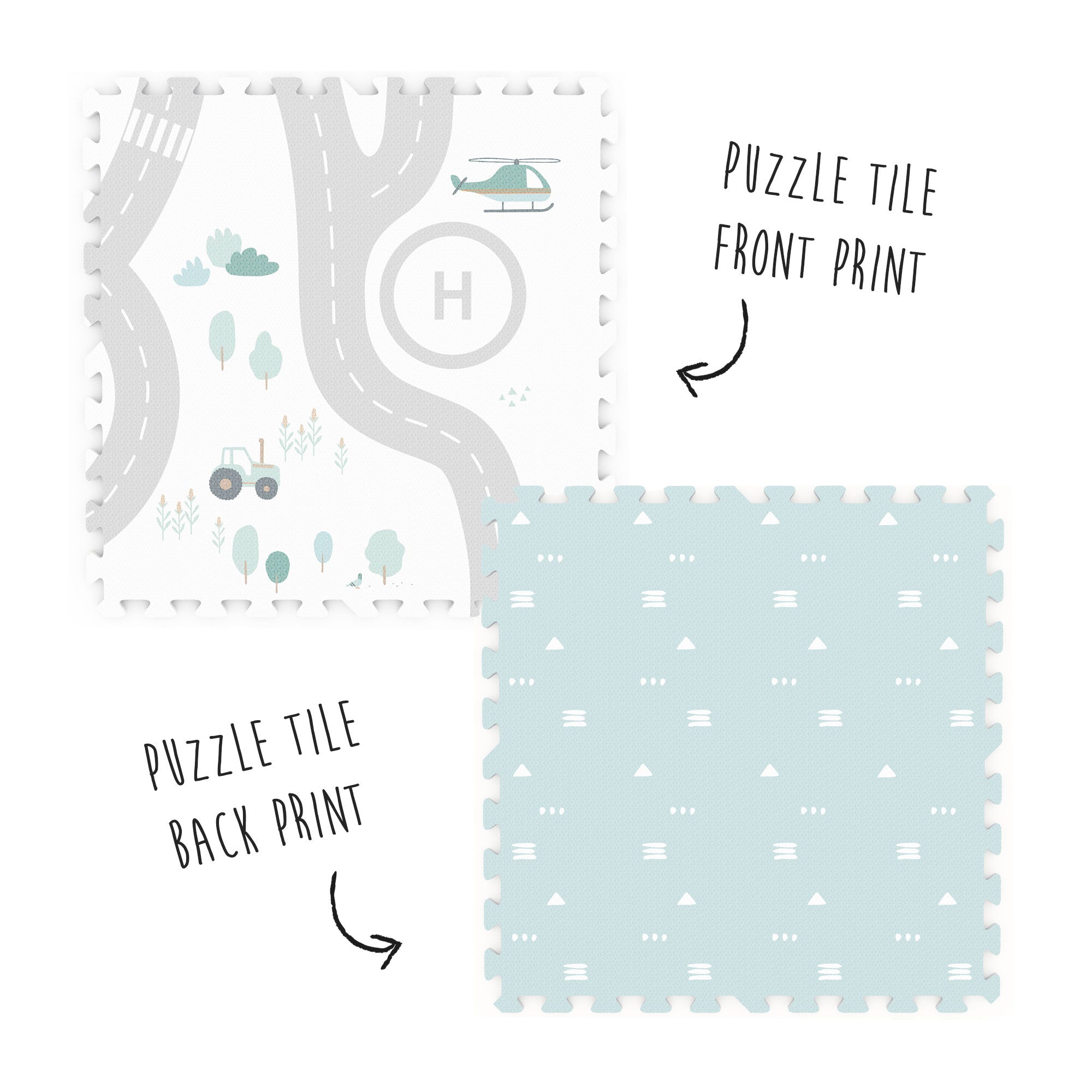 Play&Go Tiloo EEVAA Puzzlemat, Storage box & Mini house - Road (Min of 1, multiples of 1) - MAIGHAN DISTRIBUTION CANADA