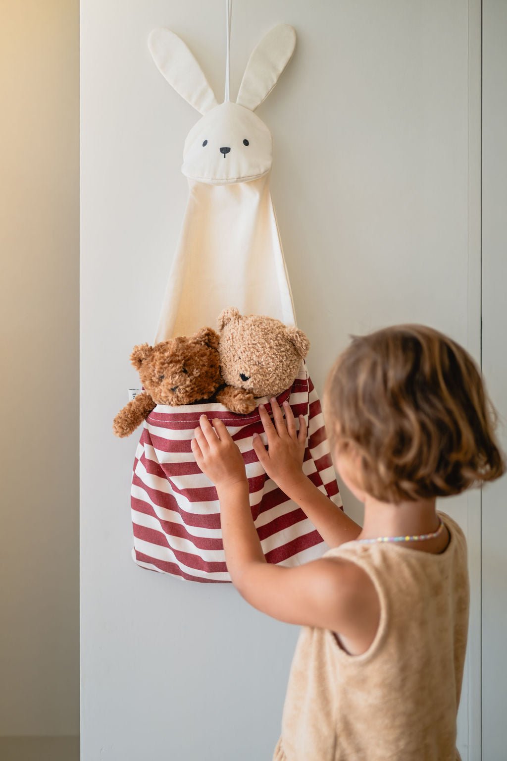 Play&Go toto Wall Storage & Tote Bag - Bunny (Min of 1, multiples of 1) - MAIGHAN DISTRIBUTION CANADA