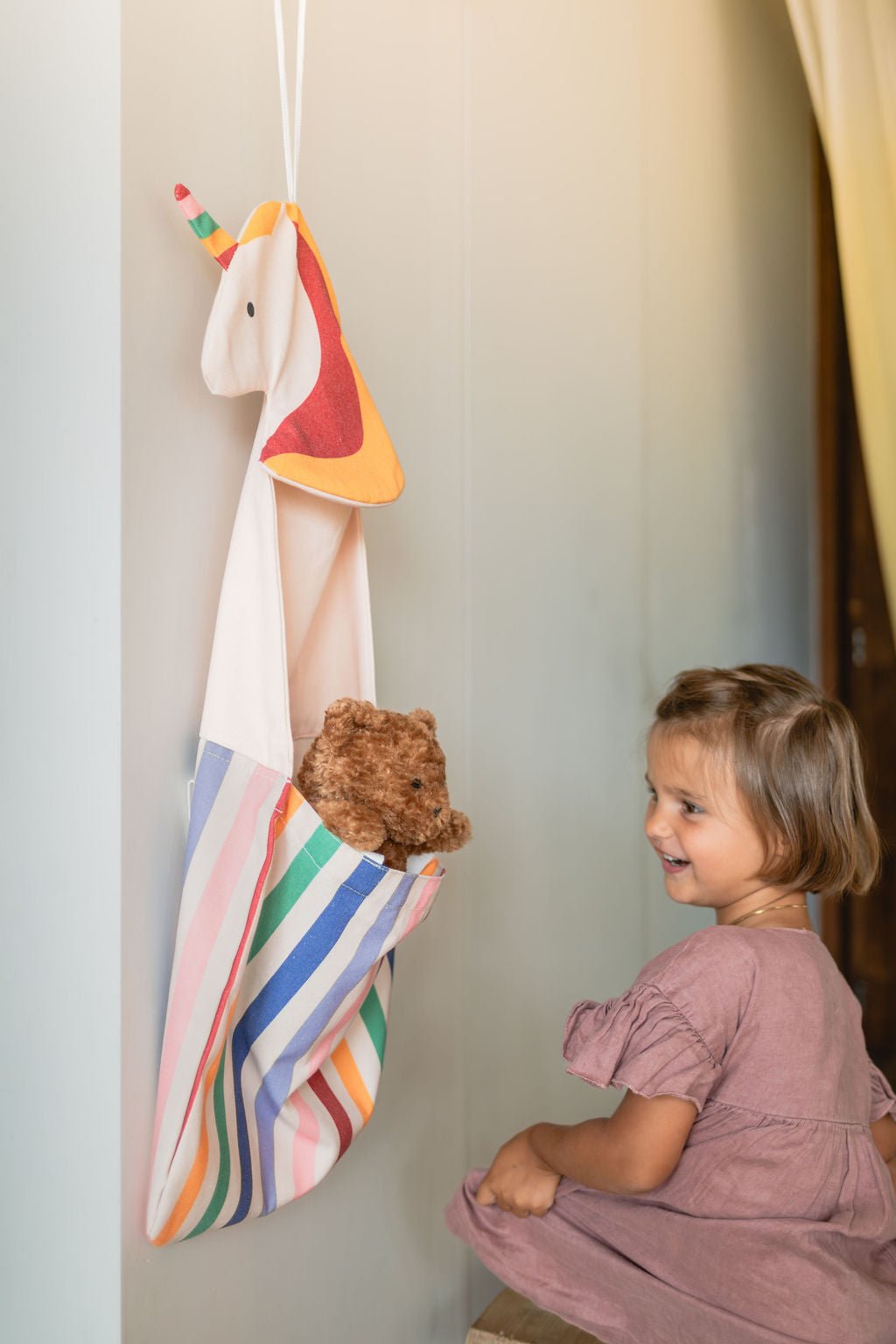 Play&amp;Go toto Wall Storage &amp; Tote Bag - Unicorn(Min of 1, multiples of 1) - MAIGHAN DISTRIBUTION CANADA