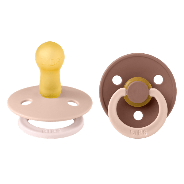 BIBS Pacifier Studio Colour 2 PACK Fusion Latex -  Blush Woodchuck Mix (Min. of 2 PK, multiples of 2 PK)