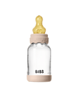 BIBS Glass Boheme Baby Bottle Round Latex 120ml Slow Flow - Blush (Min. of 2 PK , multiples of 2 PK)