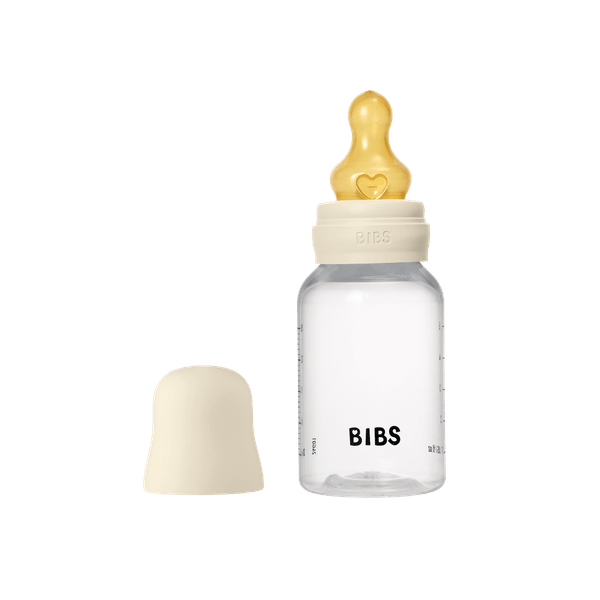 BIBS Baby Bottle Round Latex 1 pack 150 ml Slow Flow Ivory (Min. of 2 PK , multiples of 2 PK)