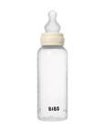 BIBS BPA-Free PP Baby Bottle Round Silicone 1 pack 270 ml Medium Flow Ivory (Min. of 2 PK , multiples of 2 PK)