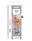 BIBS x Liberty Pacifier Original COLOUR Latex 2 PK  June Blossom Pumpkin Mix (Min. of 2 PK, multiples of 2 PK)