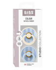 BIBS Studio Colour 2 Pack Block - Baby Blue Dusty Blue Mix (Min. of 2 PK, multiples of 2 PK)