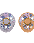 BIBS x Liberty Pacifier Original COLOUR Latex 2 PK  June Blossom Pumpkin Mix (Min. of 2 PK, multiples of 2 PK)