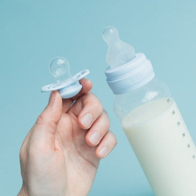 BIBS BPA-Free PP Baby Bottle Round Silicone 1 pack 270 ml Medium Flow Ivory (Min. of 2 PK , multiples of 2 PK)