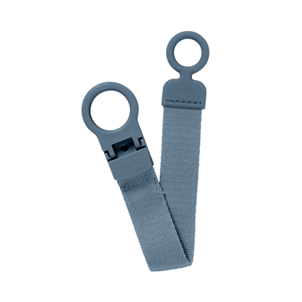 BIBS Pacifier Clip Loop -  Petrol (Min. of 2 PK , multiples of 2 PK)