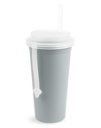 Re - Play 24oz Drinking Cup with Lid and Straw (Adult) - Grey (Min. of 2 PK, Multiples of 2 PK) - MAIGHAN DISTRIBUTION CANADA