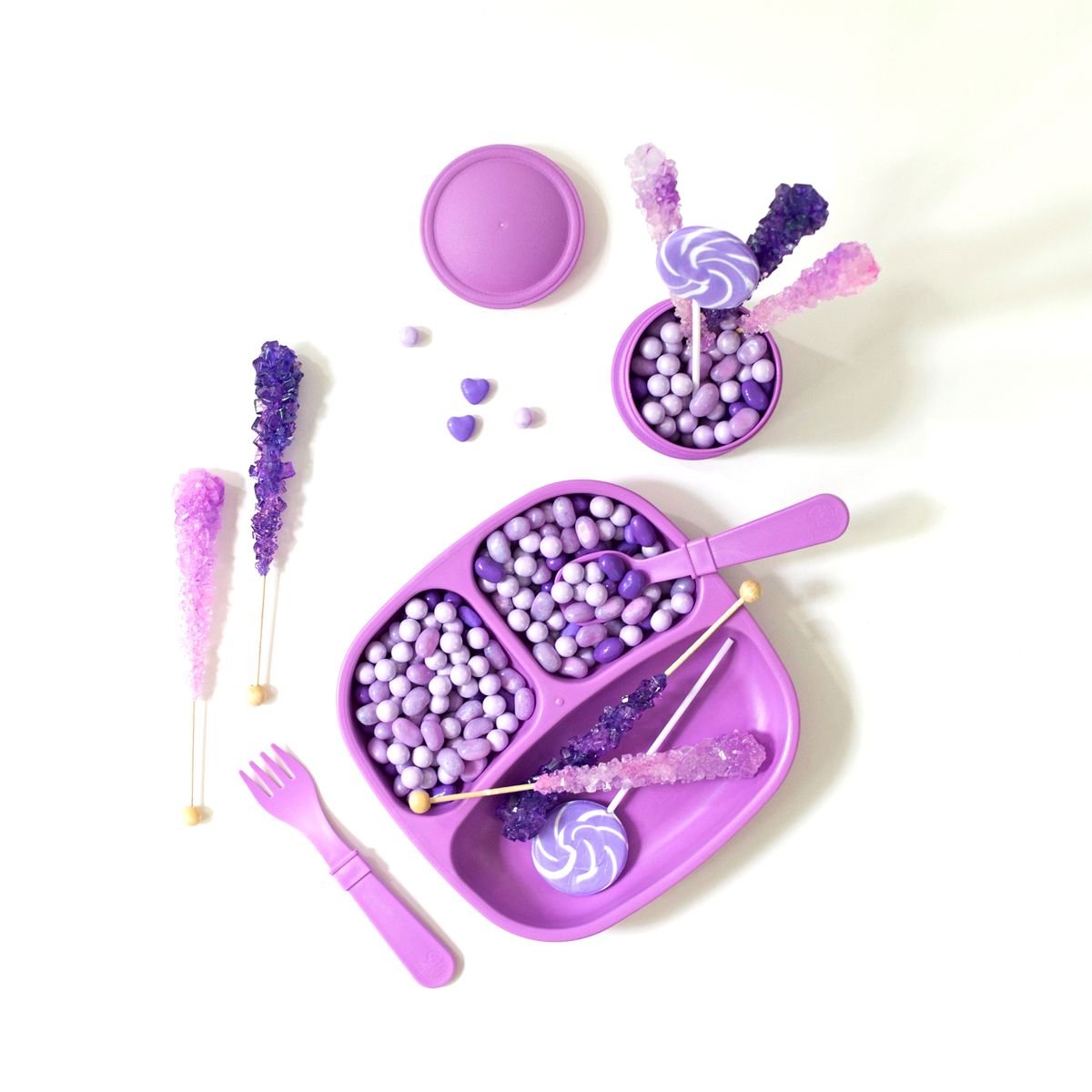 Re - Play 3 PK Packaged Divided Plates Sky blue, Yellow and Aqua (Min. of 2 PK, Multiples of 2 PK) - MAIGHAN DISTRIBUTION CANADA