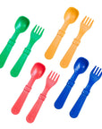 Re - Play 8 PK Packaged Utensils - Kelly Green, Sunny yellow , Red, Navy (Min. of 2 PK, Multiples of 2 PK) - MAIGHAN DISTRIBUTION CANADA