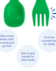 Re - Play 8 PK Packaged Utensils - Teal (Min. of 2 PK, Multiples of 2 PK) - MAIGHAN DISTRIBUTION CANADA