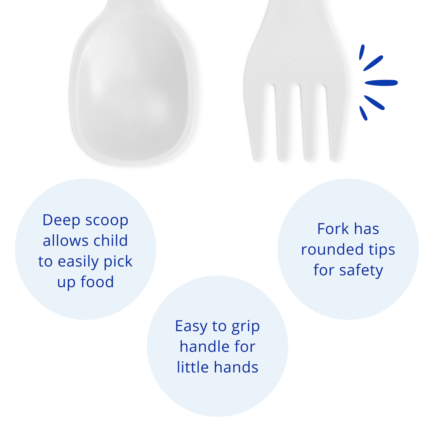 Re - Play 8 PK Packaged Utensils - White (Min. of 2 PK, Multiples of 2 PK) - MAIGHAN DISTRIBUTION CANADA