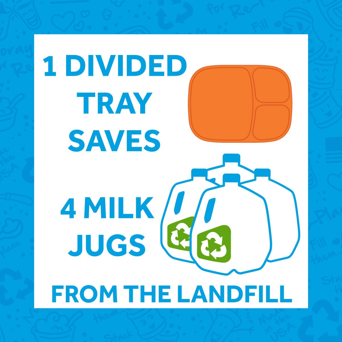 Re - Play Divide Tray - Teal (Min. of 2 PK, Multiples of 2 PK) - MAIGHAN DISTRIBUTION CANADA