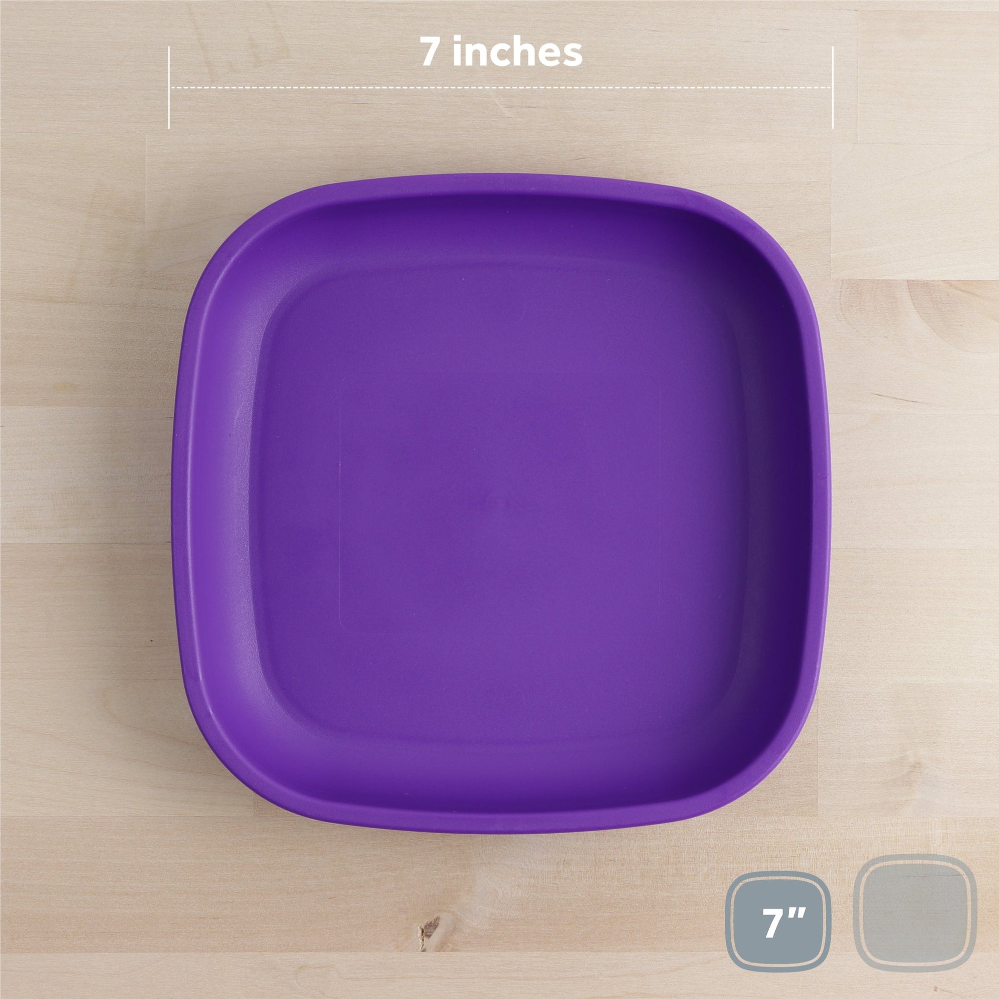 Re - Play Flat Plate 7'' - Amethyst (Min. of 2 PK, Multiples of 2 PK) - MAIGHAN DISTRIBUTION CANADA