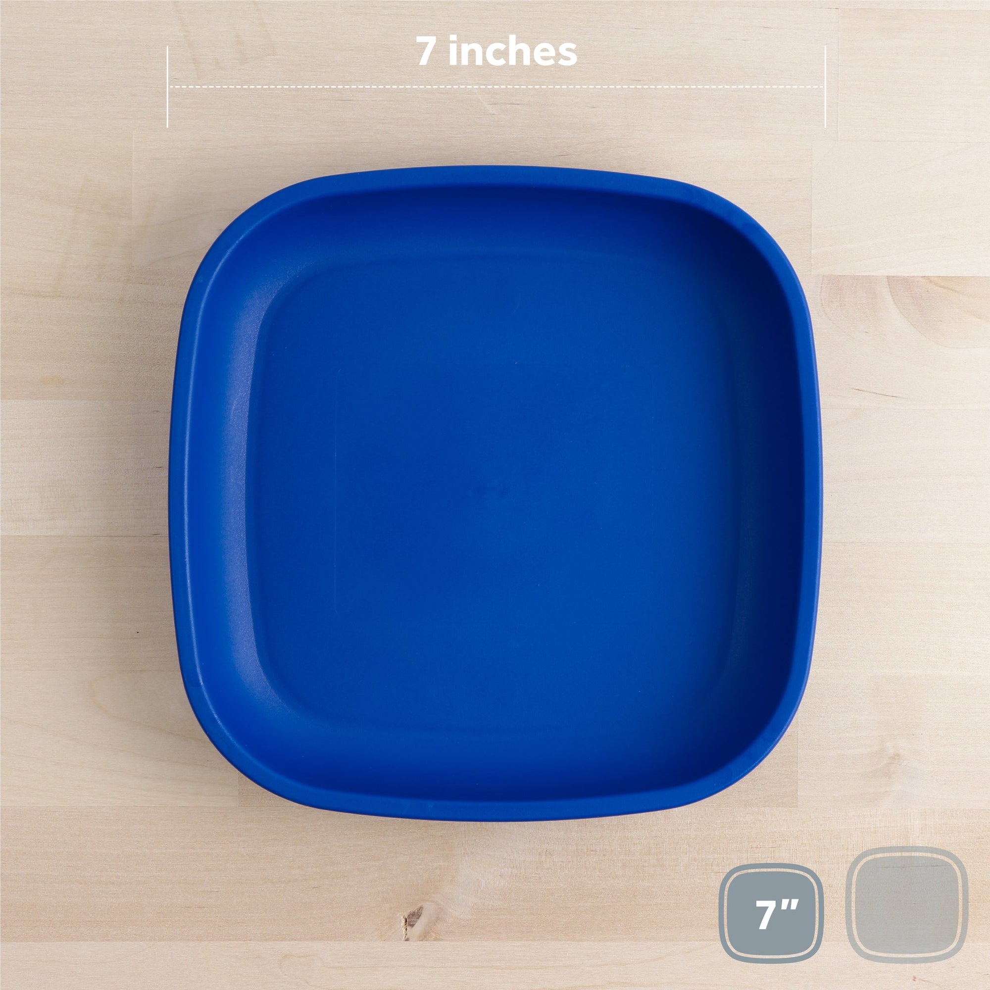 Re - Play Flat Plate 7'' - Navy (Min. of 2 PK, Multiples of 2 PK) - MAIGHAN DISTRIBUTION CANADA