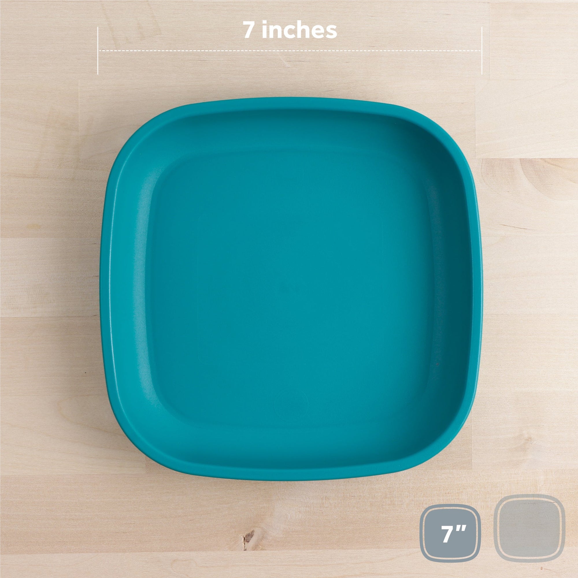 Re - Play Flat Plate 7'' - Teal (Min. of 2 PK, Multiples of 2 PK) - MAIGHAN DISTRIBUTION CANADA