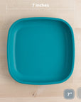 Re - Play Flat Plate 7'' - Teal (Min. of 2 PK, Multiples of 2 PK) - MAIGHAN DISTRIBUTION CANADA