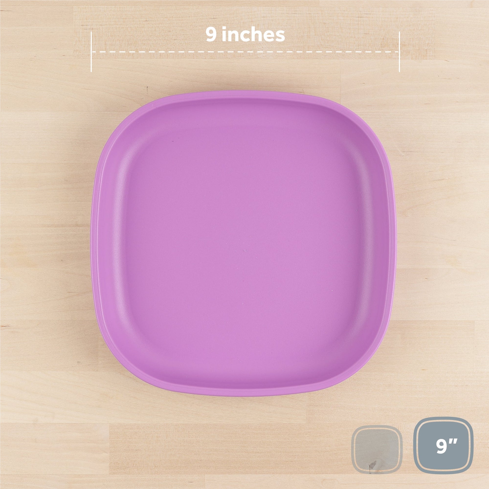 Re - Play Flat Plate 9'' - Purple (Min. of 2 PK, Multiples of 2 PK) - MAIGHAN DISTRIBUTION CANADA